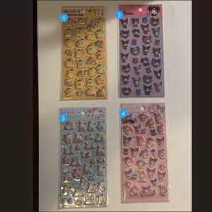 Sanrio Japan Puffy Sticker Sheets - You Choose